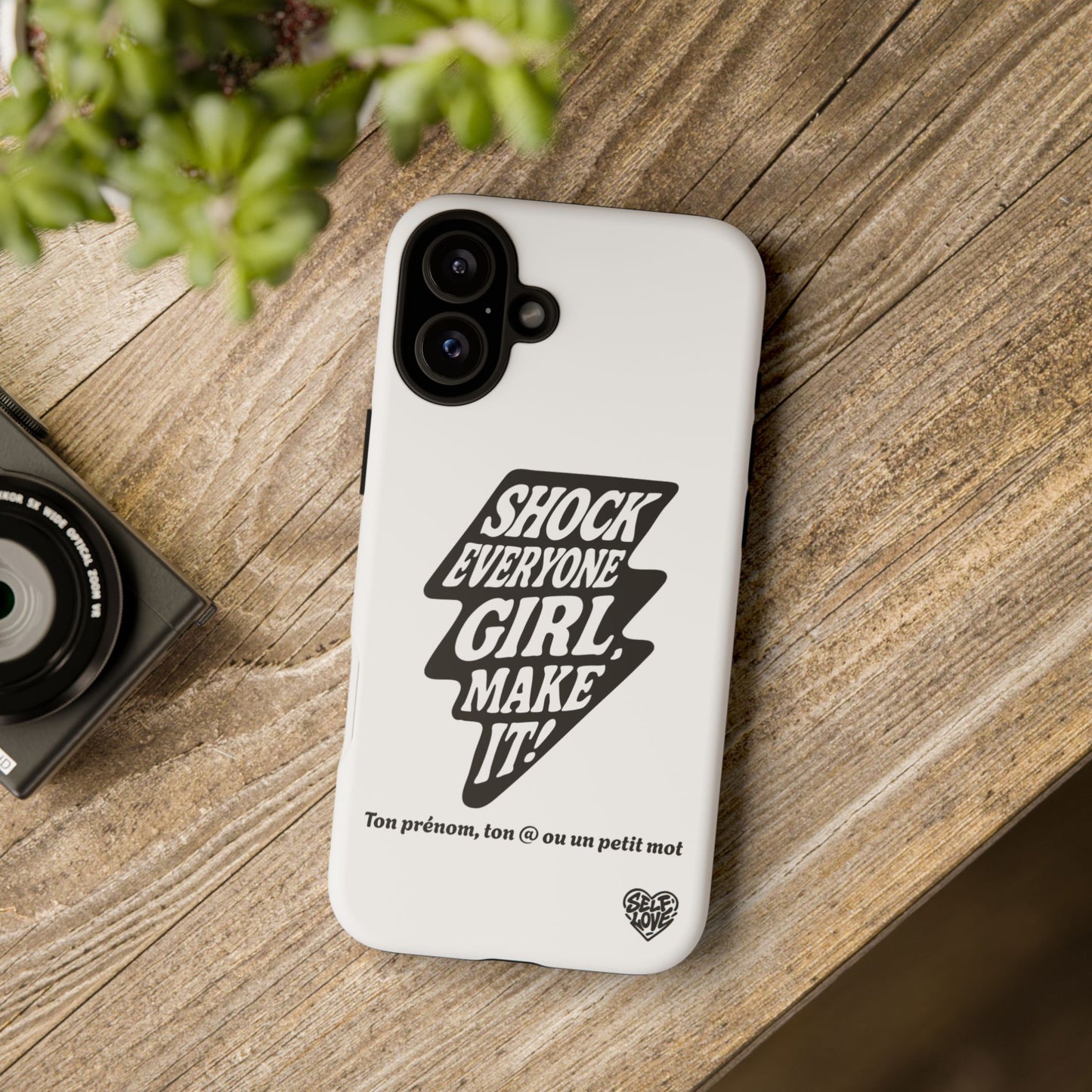 Shock Everyone - Coque iPhone (blanc)