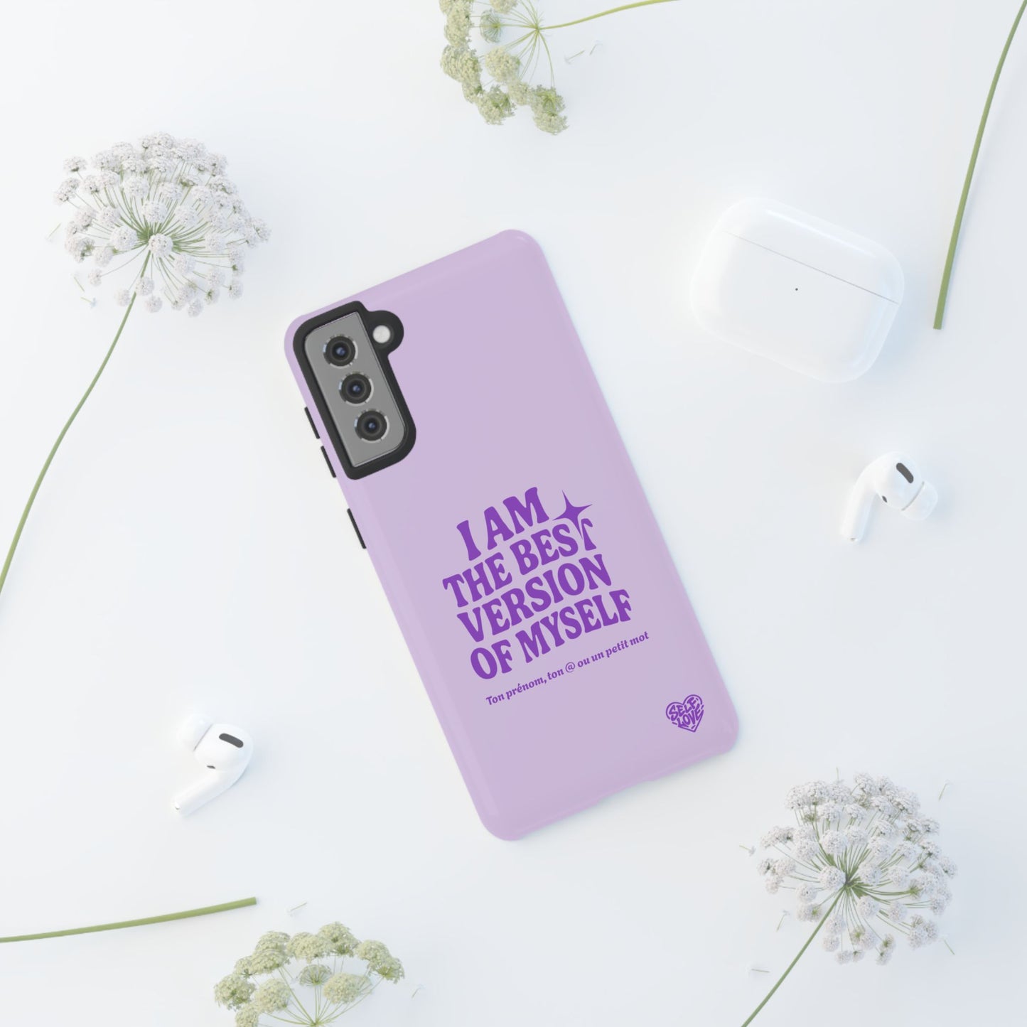 I Am The Best Version Of Myself - Coque Samsung (violet)