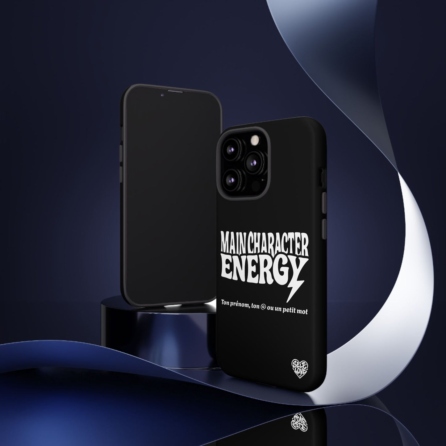 Main Character Energy - Coque iPhone (noir)
