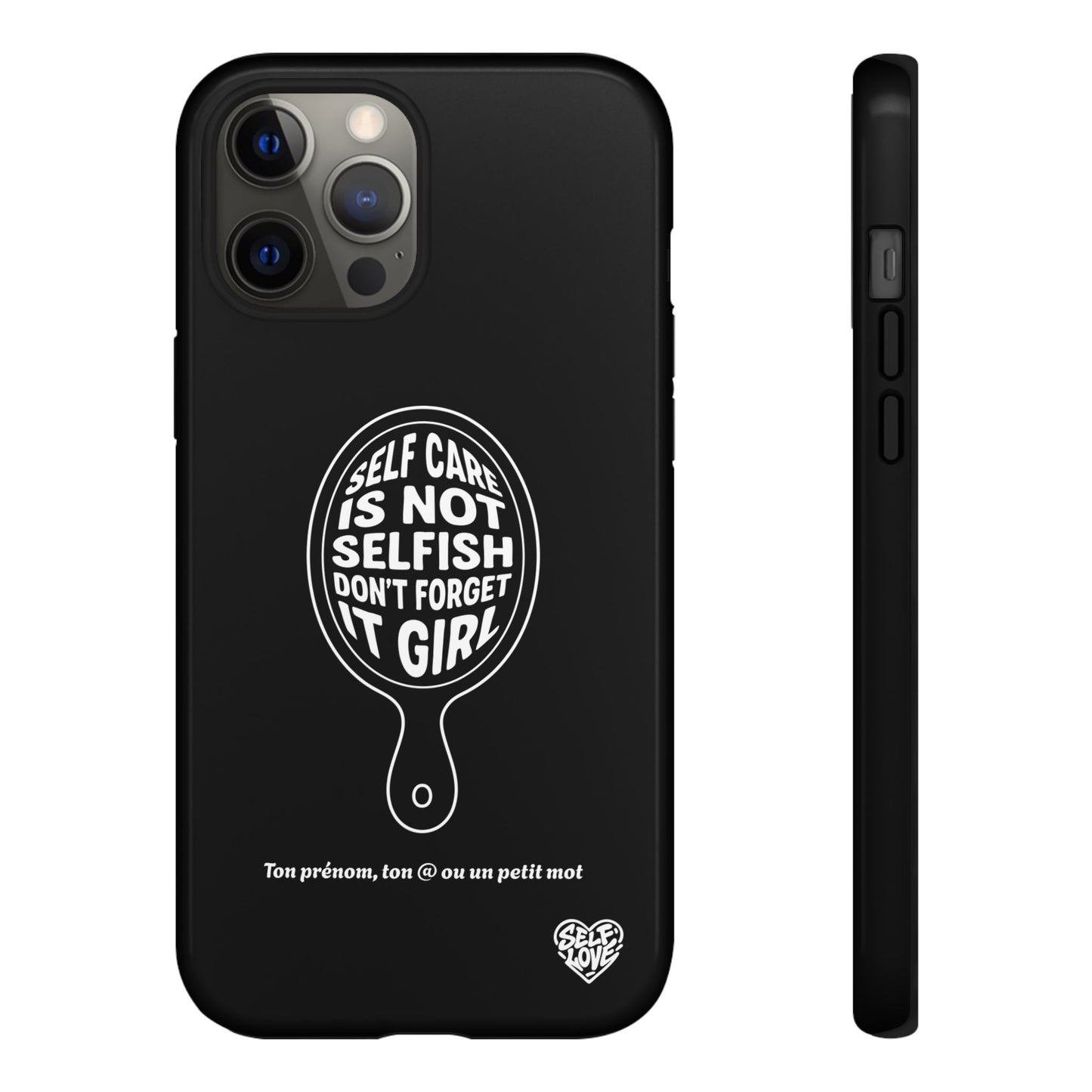 Self Care - Coque iPhone (noir)