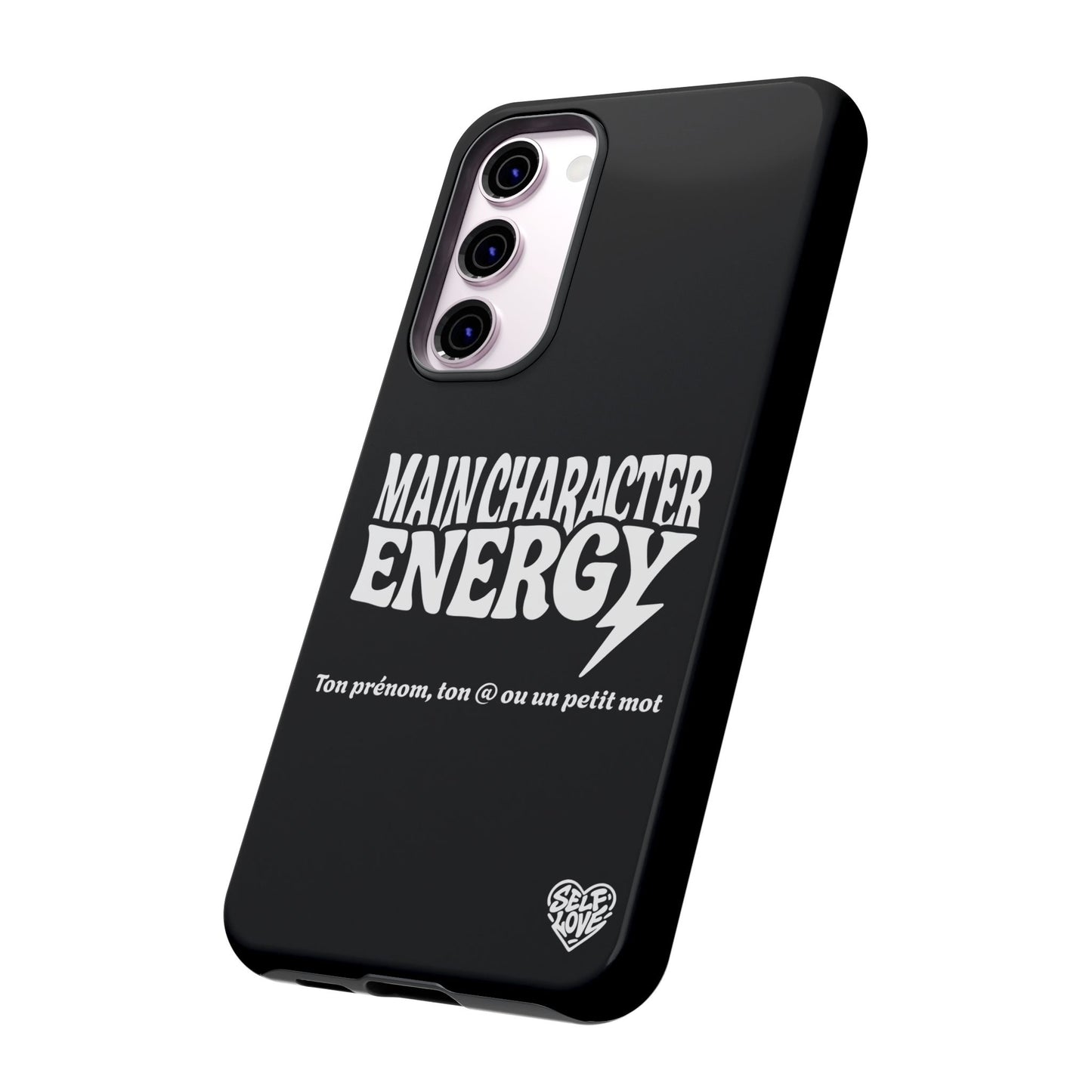 Main Character Energy - Coque Samsung (noir)