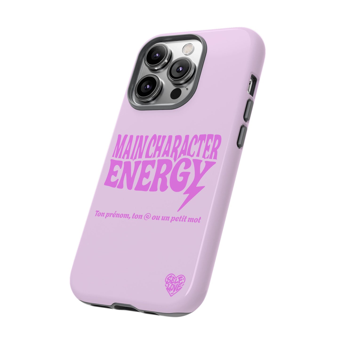 Main Character Energy - Coque iPhone (rose)