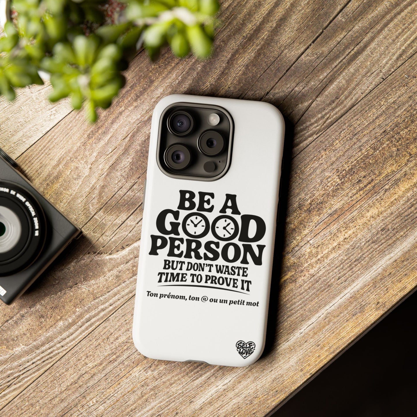 Be A Good Person - Coque iPhone (blanc)