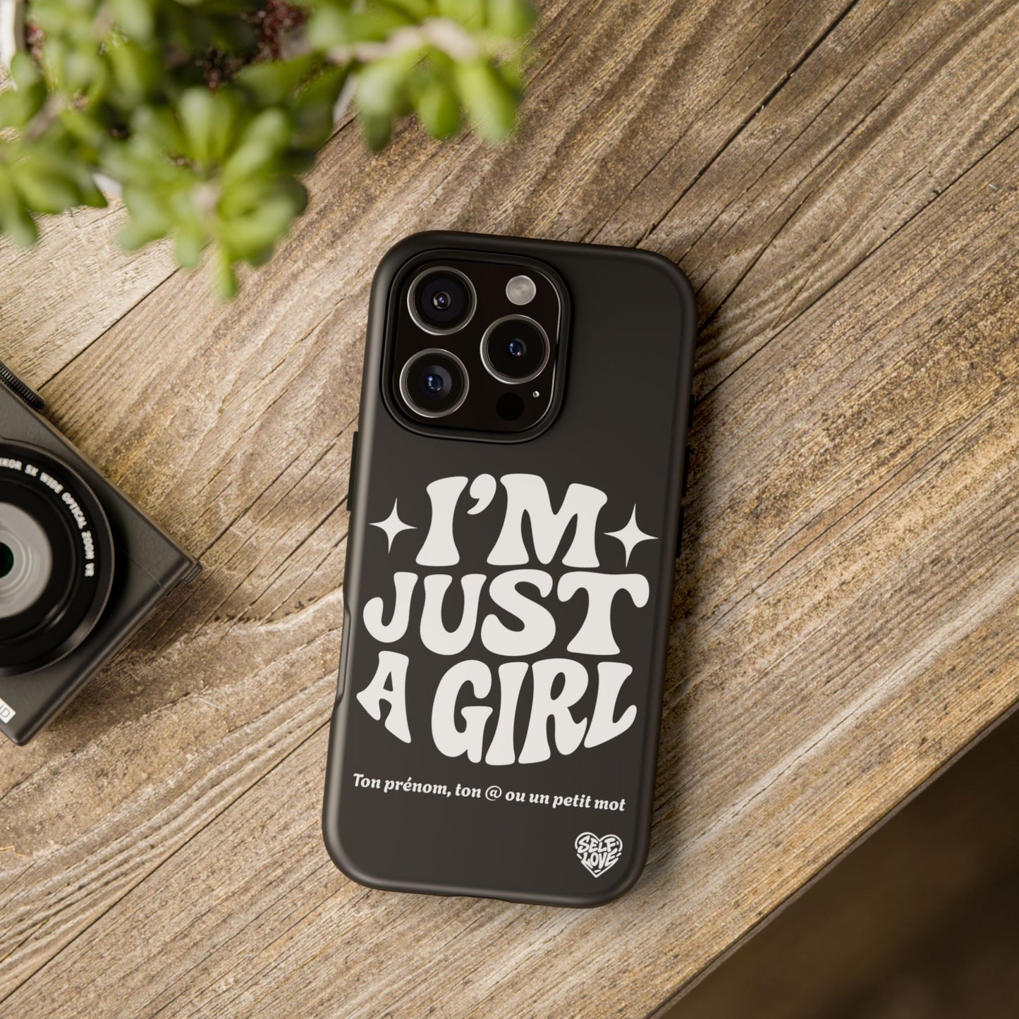 Im Just A Girl - Coque iPhone (noir)