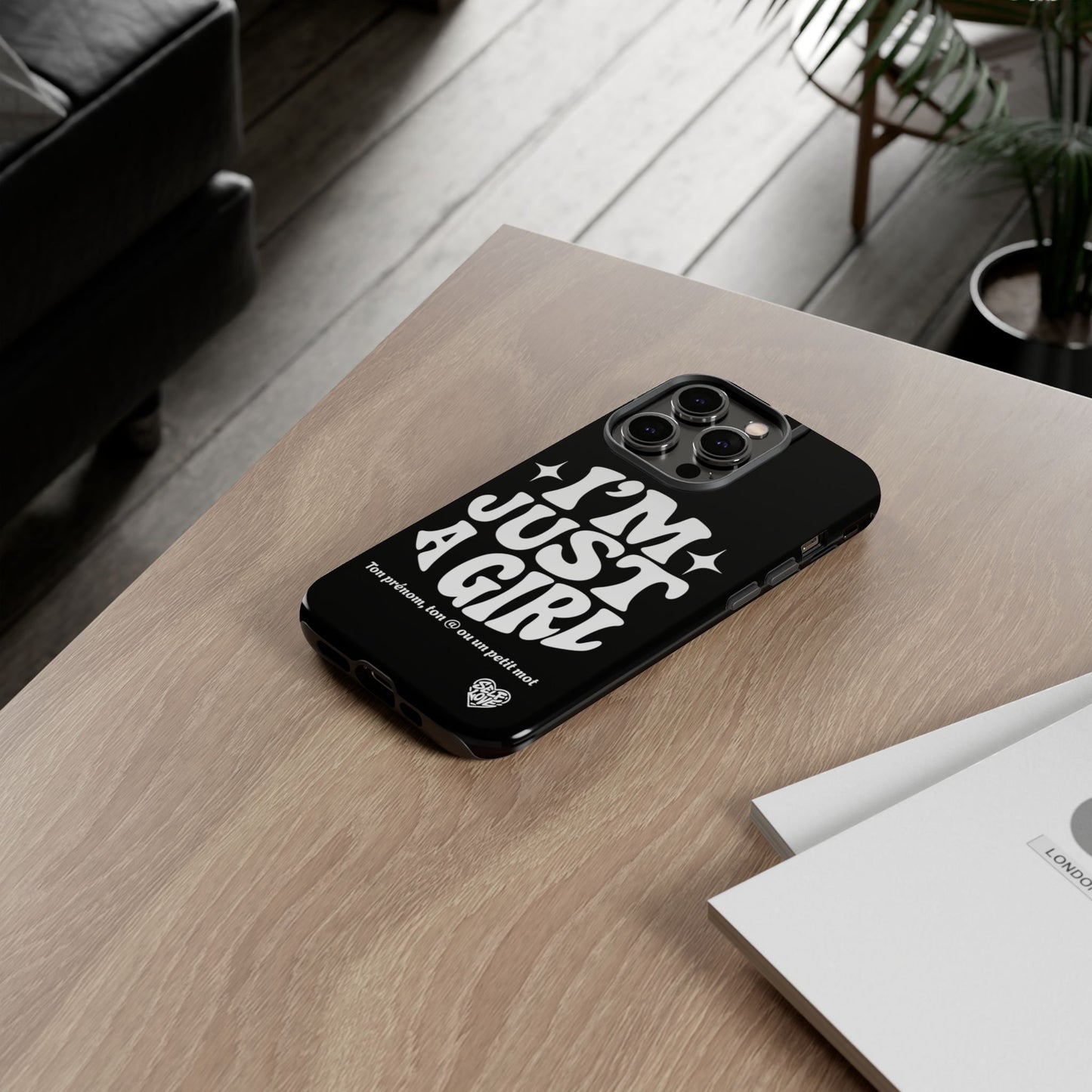 Im Just A Girl - Coque iPhone (noir)