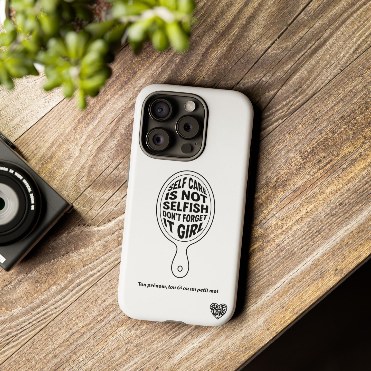 Self Care - Coque iPhone (blanc)