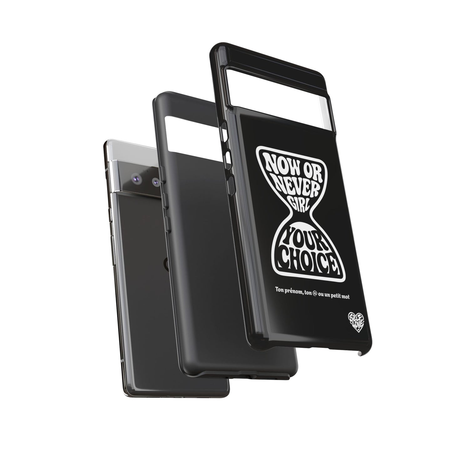 Now Or Never Girl - Coque iPhone (noir)