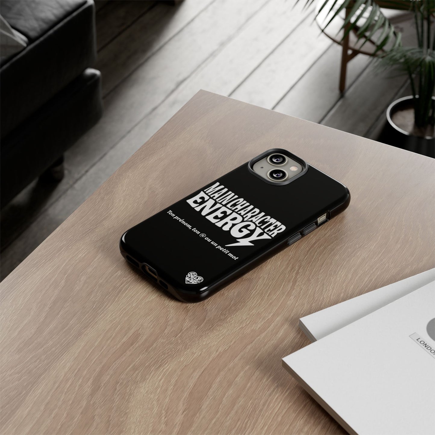 Main Character Energy - Coque iPhone (noir)