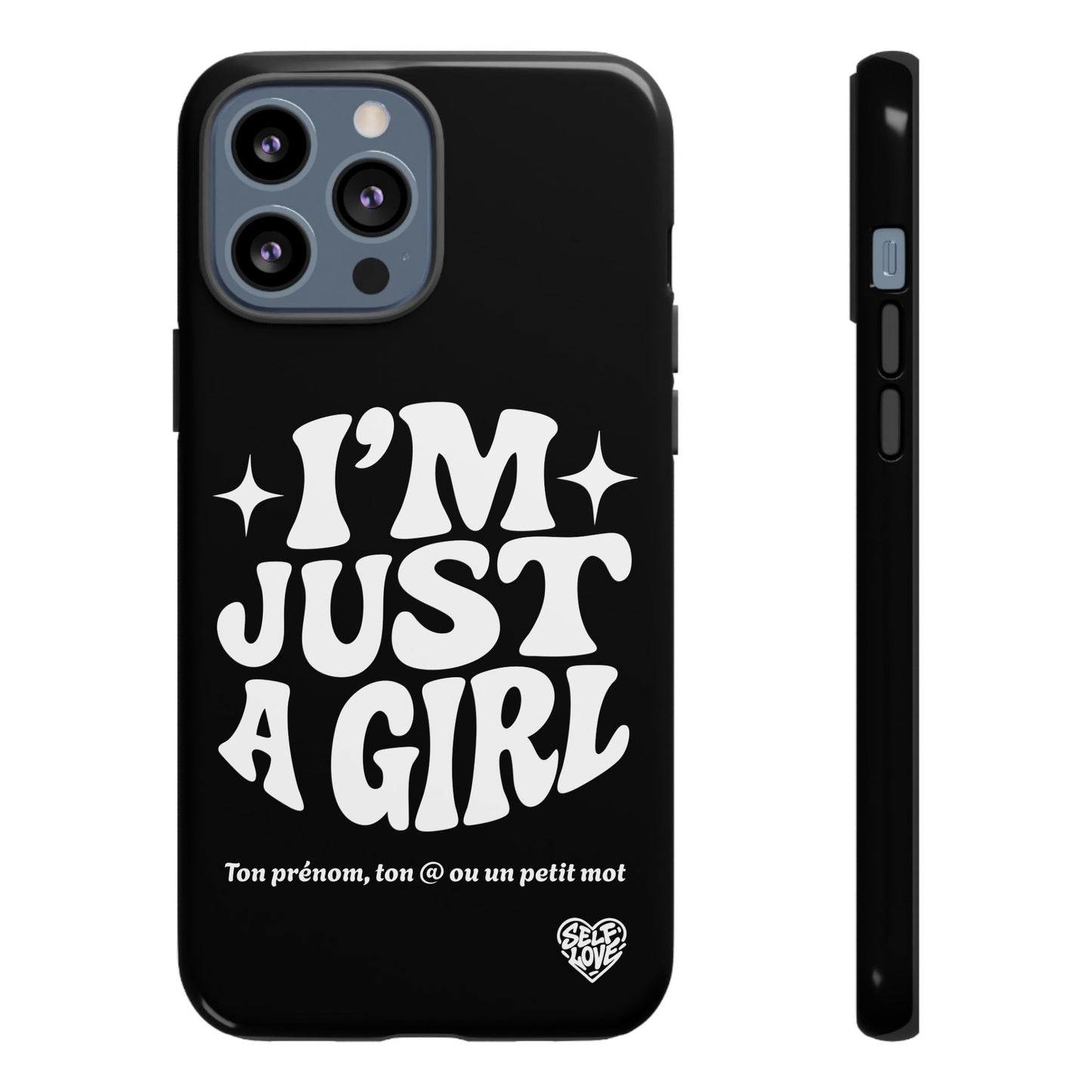 Im Just A Girl - Coque iPhone (noir)
