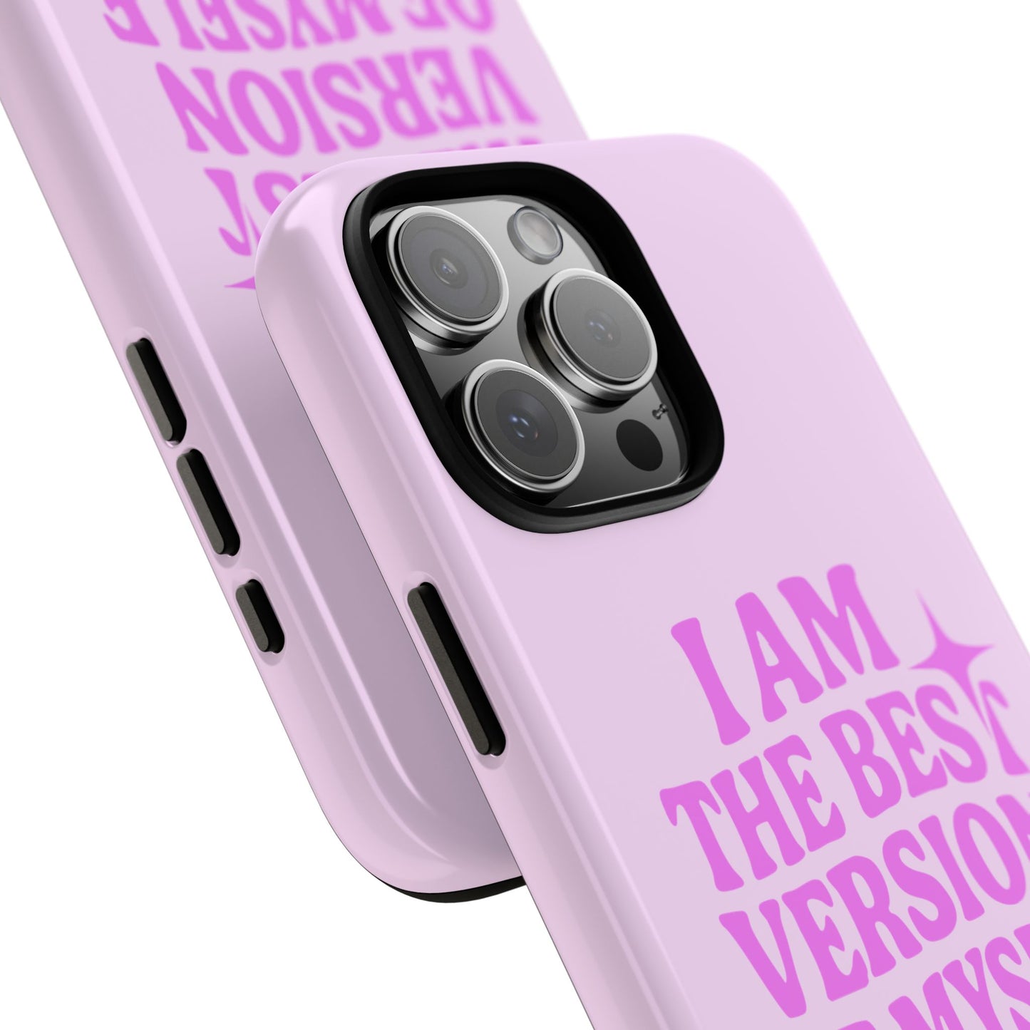 I Am The Best Version Of Myself - Coque iPhone (rose)