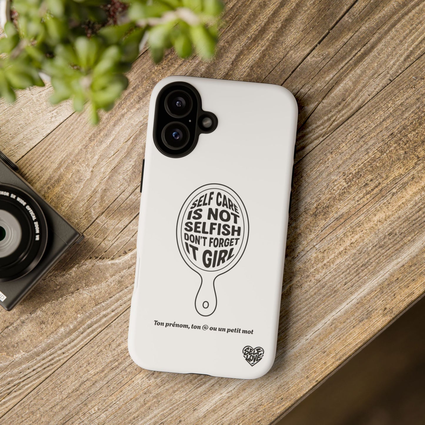 Self Care - Coque iPhone (blanc)