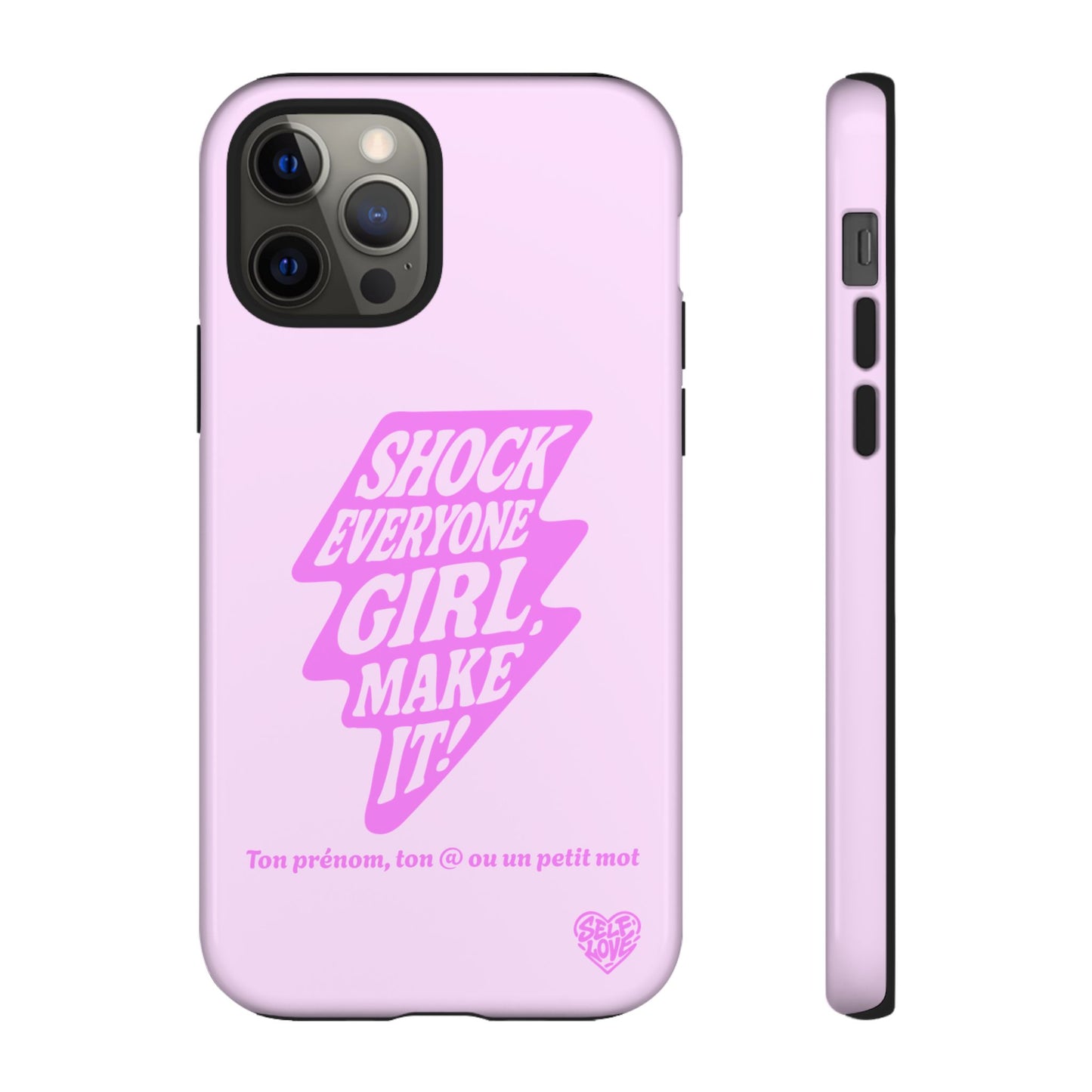 Shock Everyone - Coque iPhone (rose)