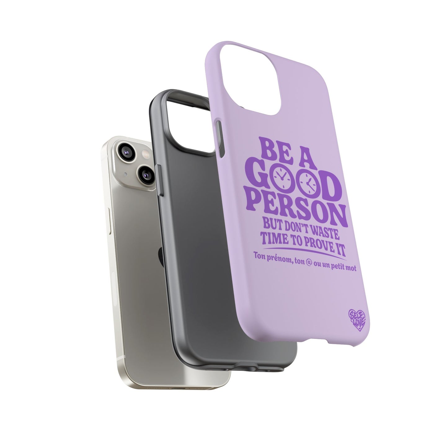Be A Good Person - Coque iPhone (violet)