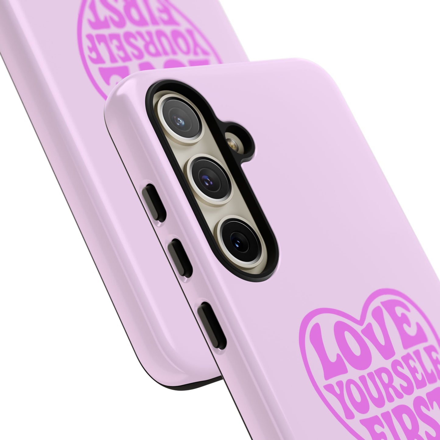 Love Yourself First - Coque Samsung (rose)
