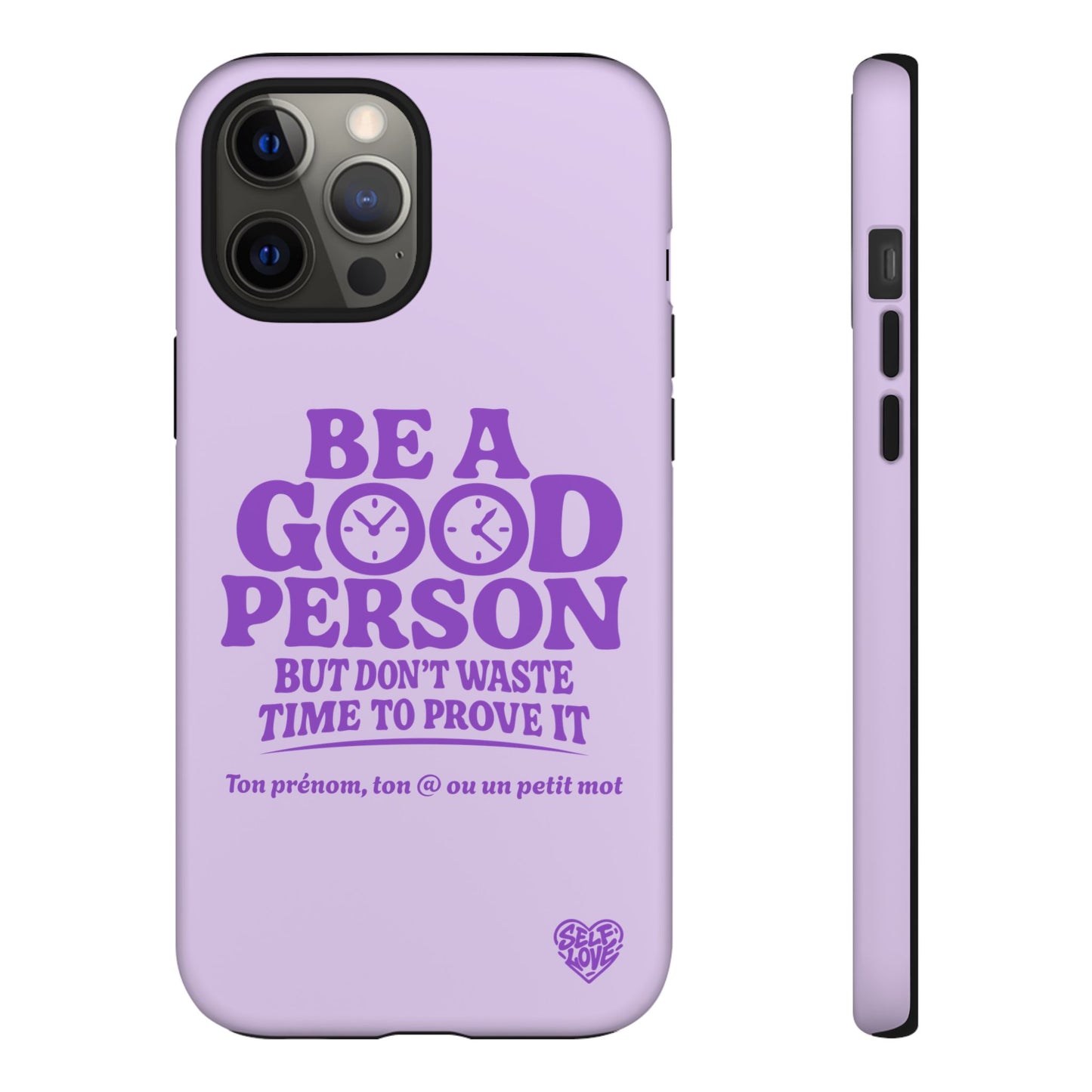 Be A Good Person - Coque iPhone (violet)