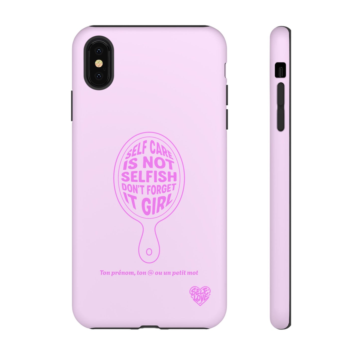 Self Care - Coque iPhone (rose)