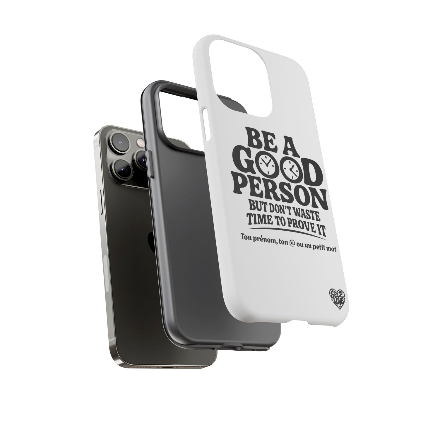 Be A Good Person - Coque iPhone (blanc)