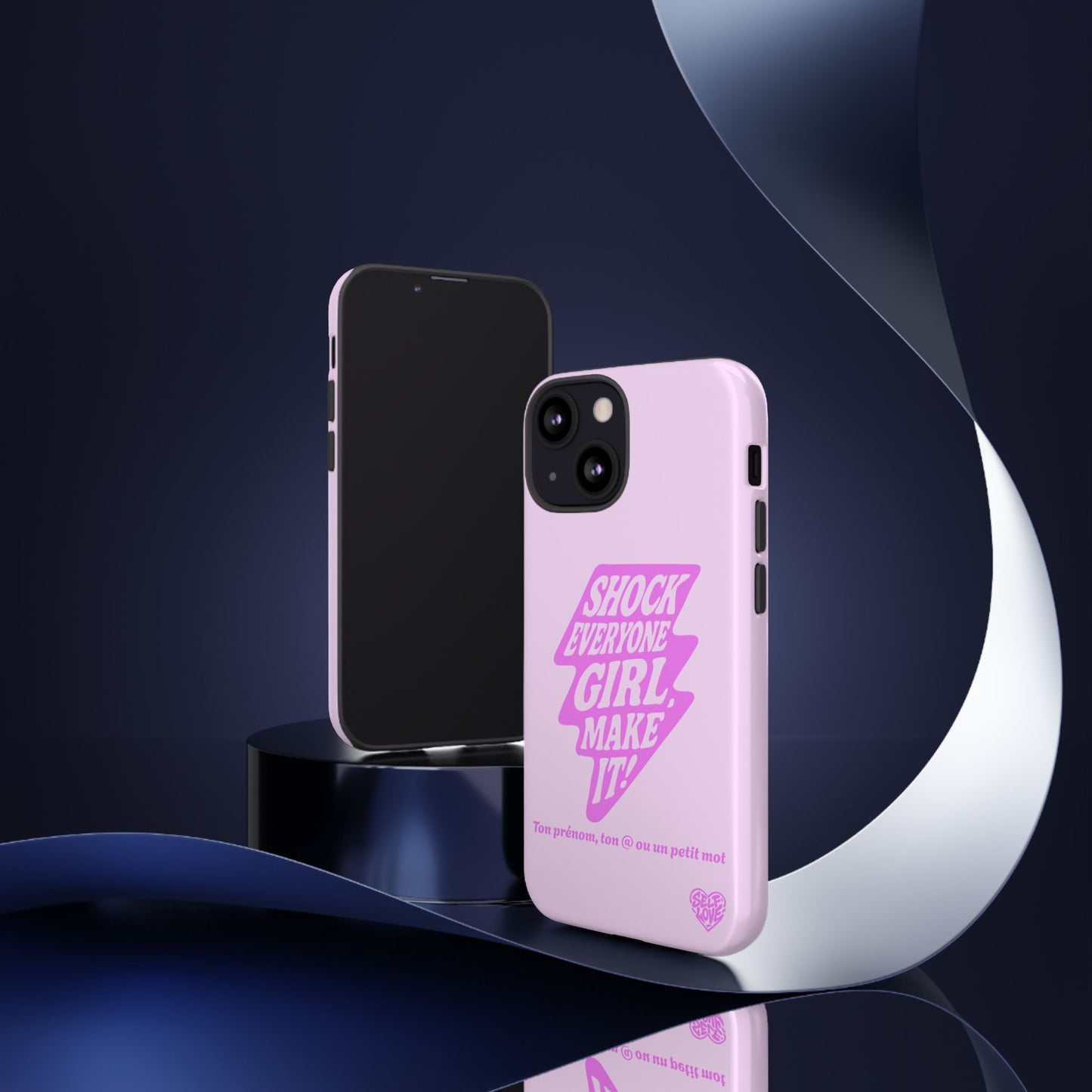 Shock Everyone - Coque iPhone (rose)