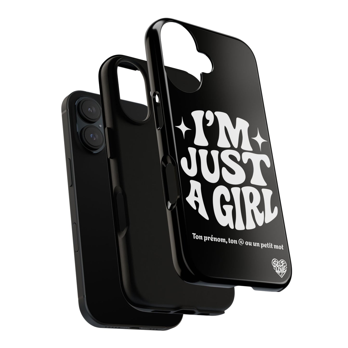 Im Just A Girl - Coque iPhone (noir)