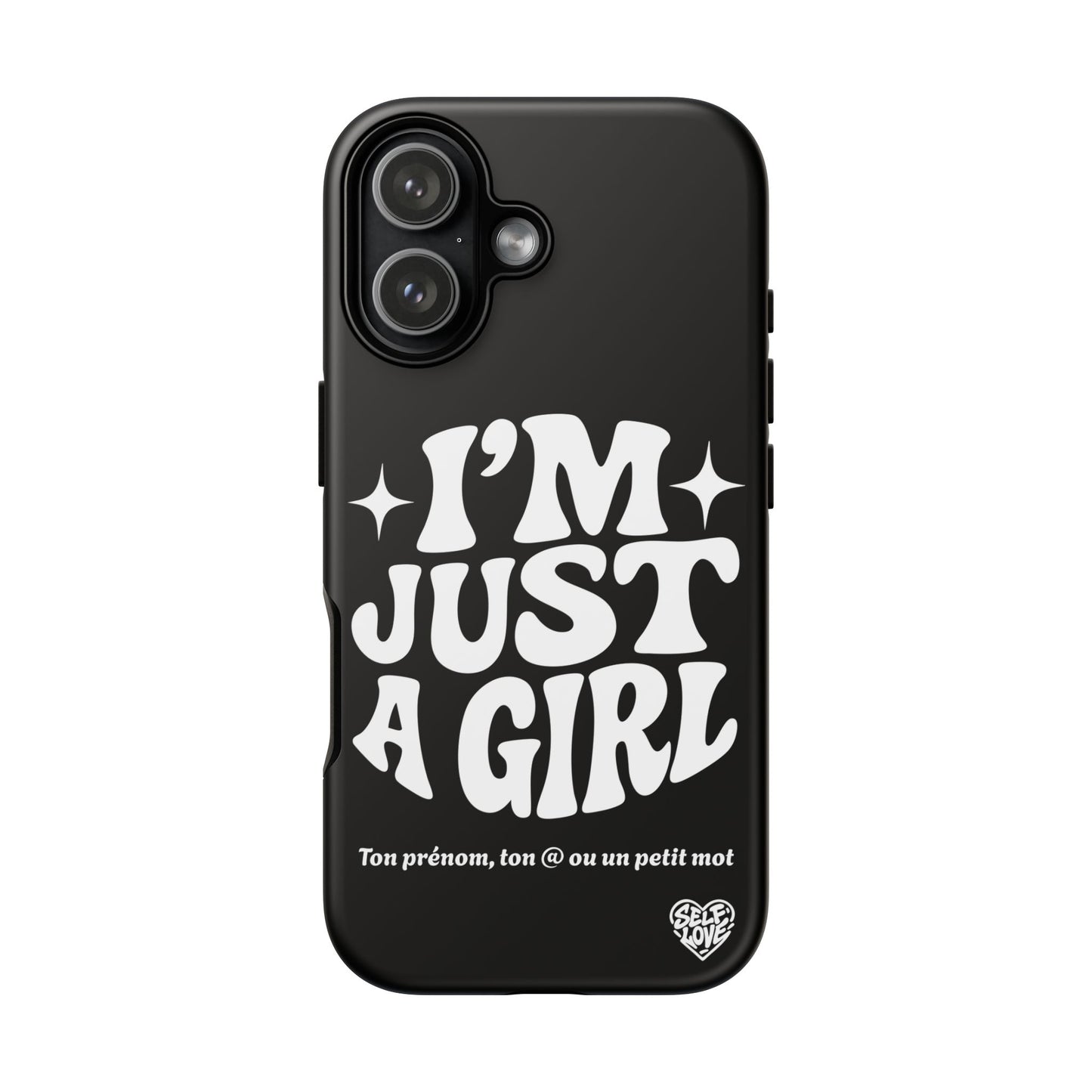 Im Just A Girl - Coque iPhone (noir)