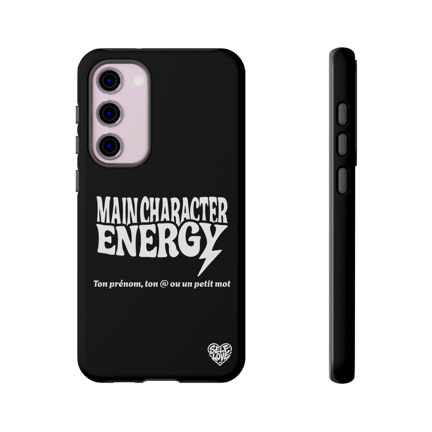 Main Character Energy - Coque Samsung (noir)