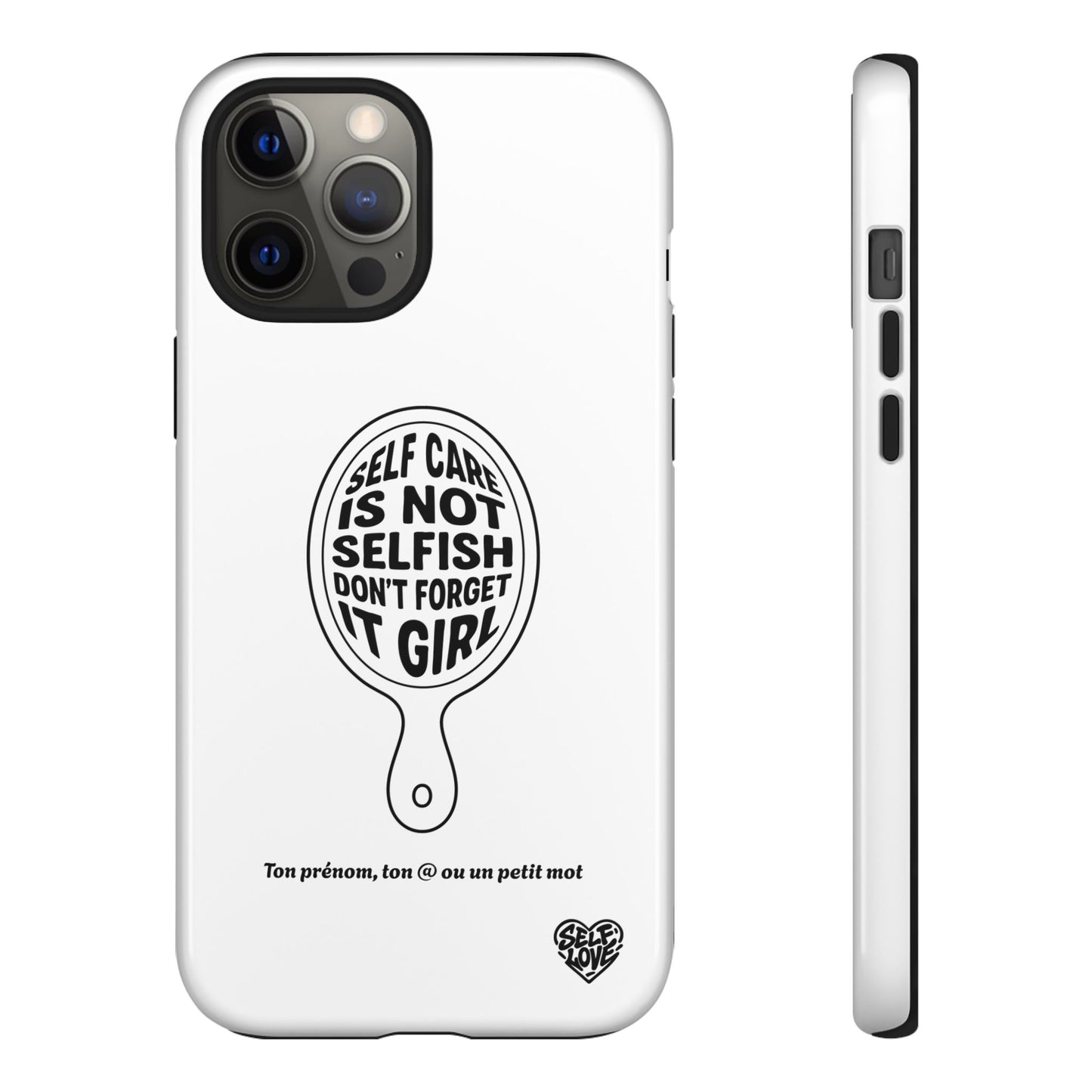 Self Care - Coque iPhone (blanc)