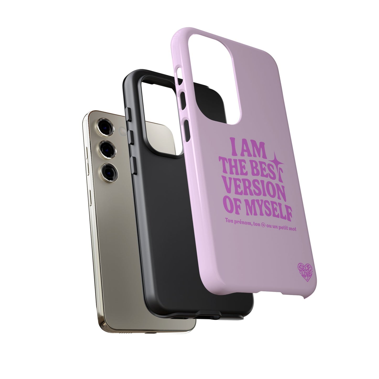 I Am The Best Version Of Myself - Coque Samsung (rose)