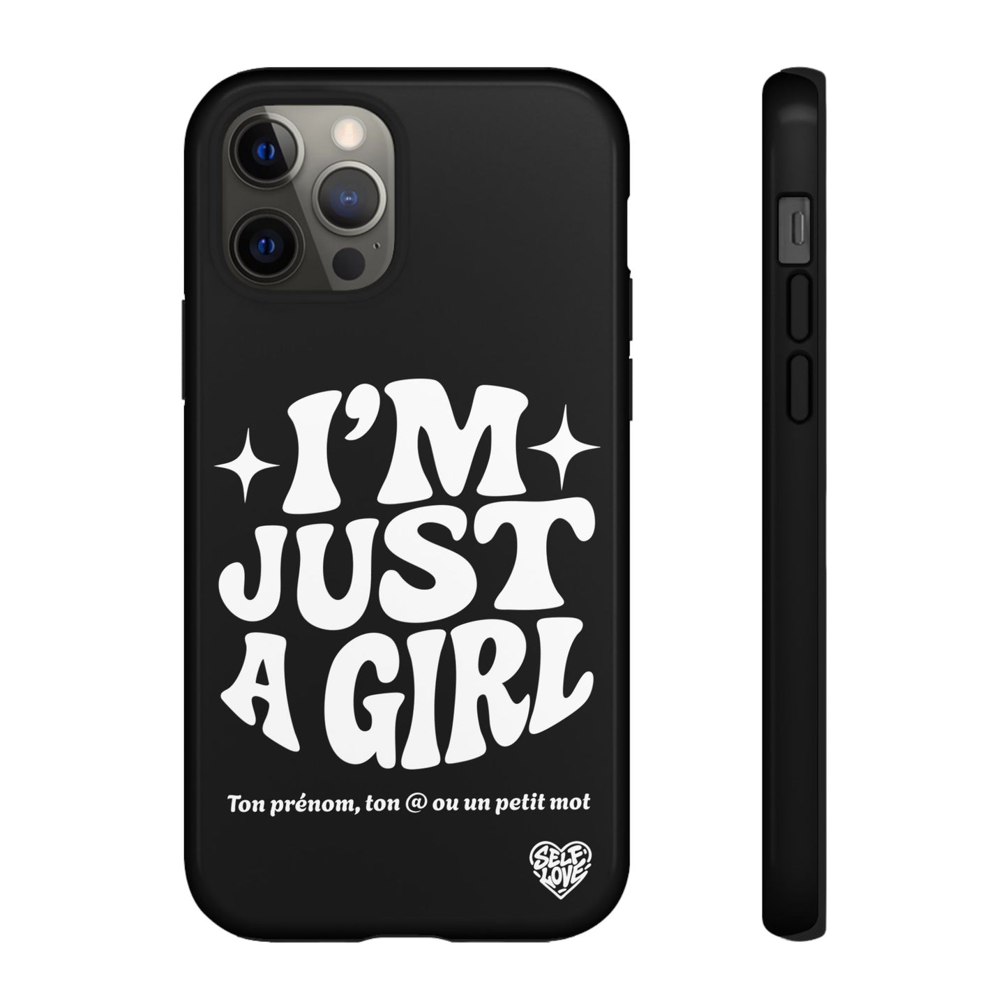 Im Just A Girl - Coque iPhone (noir)