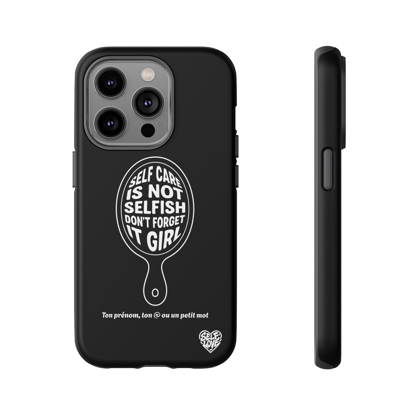 Self Care - Coque iPhone (noir)