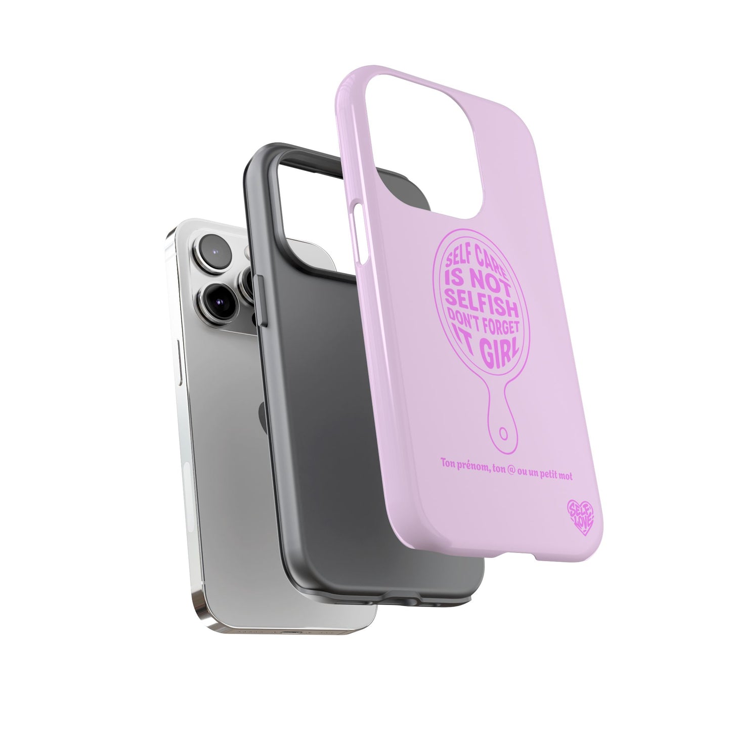 Self Care - Coque iPhone (rose)