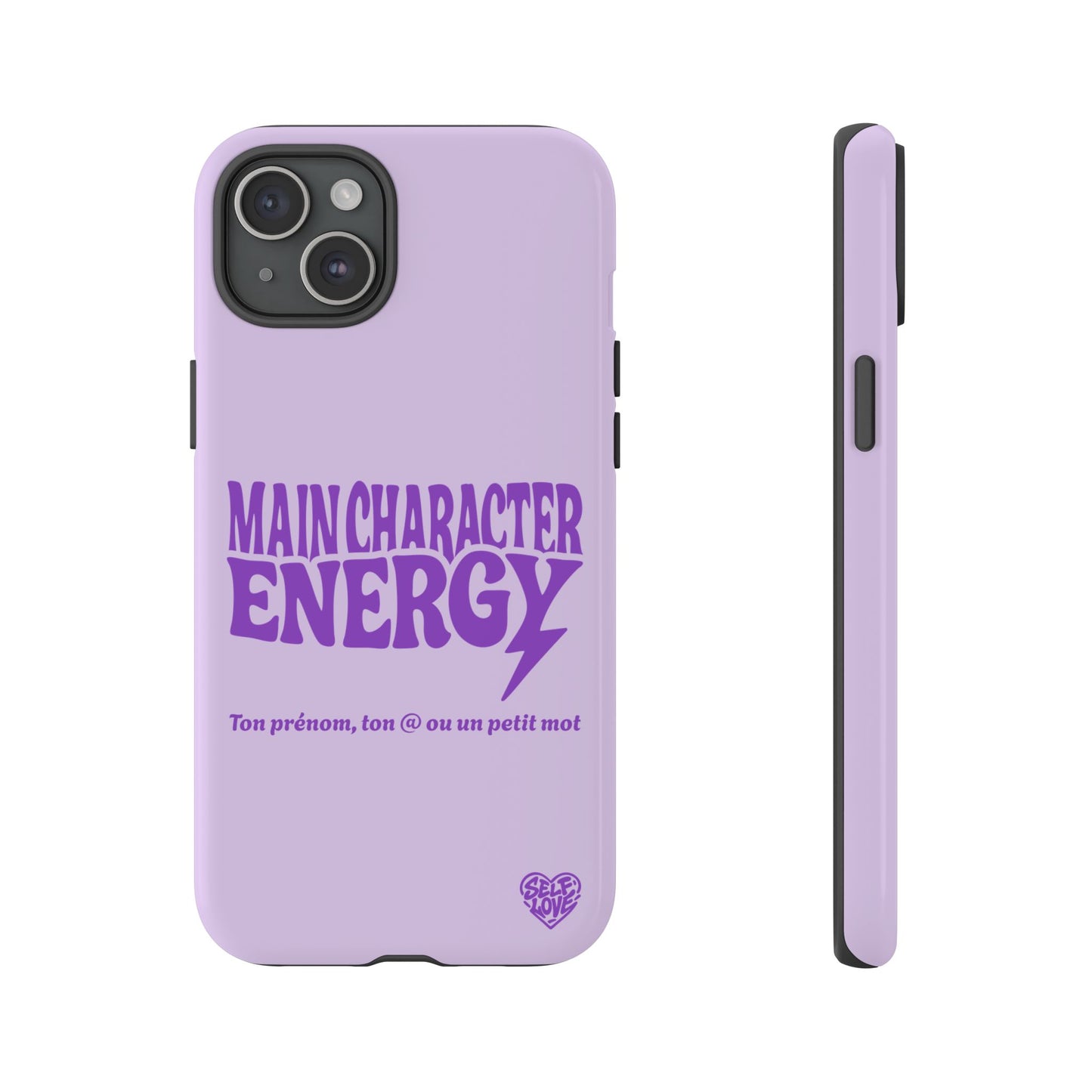 Main Character Energy - Coque iPhone (violet)