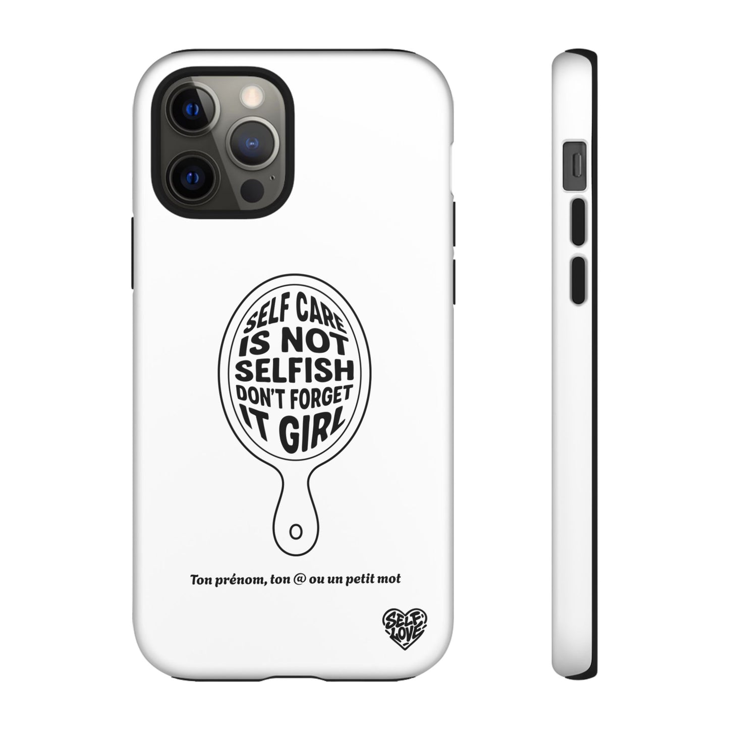 Self Care - Coque iPhone (blanc)