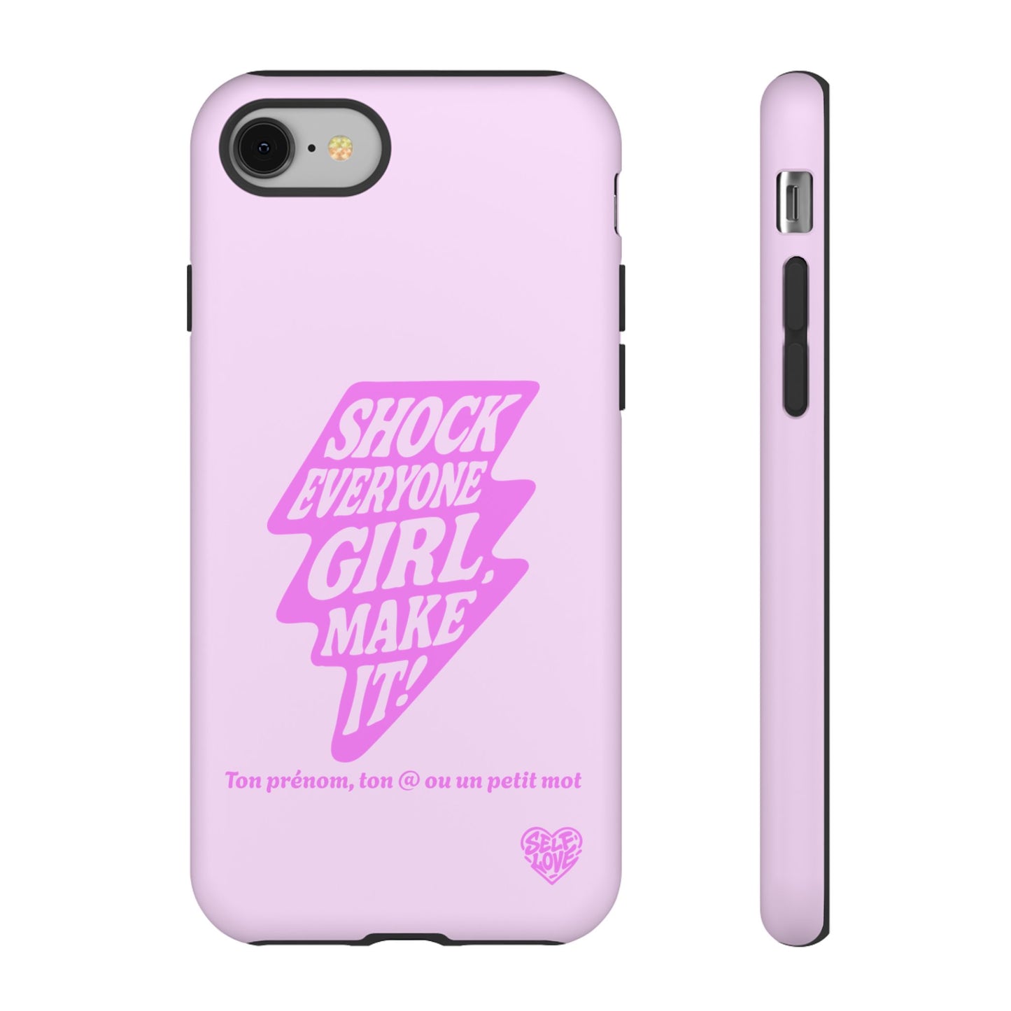 Shock Everyone - Coque iPhone (rose)