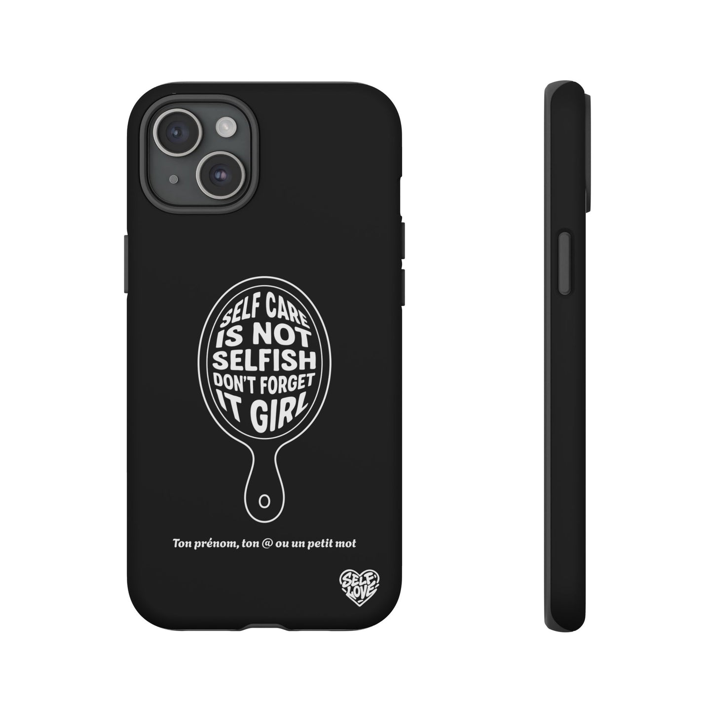 Self Care - Coque iPhone (noir)