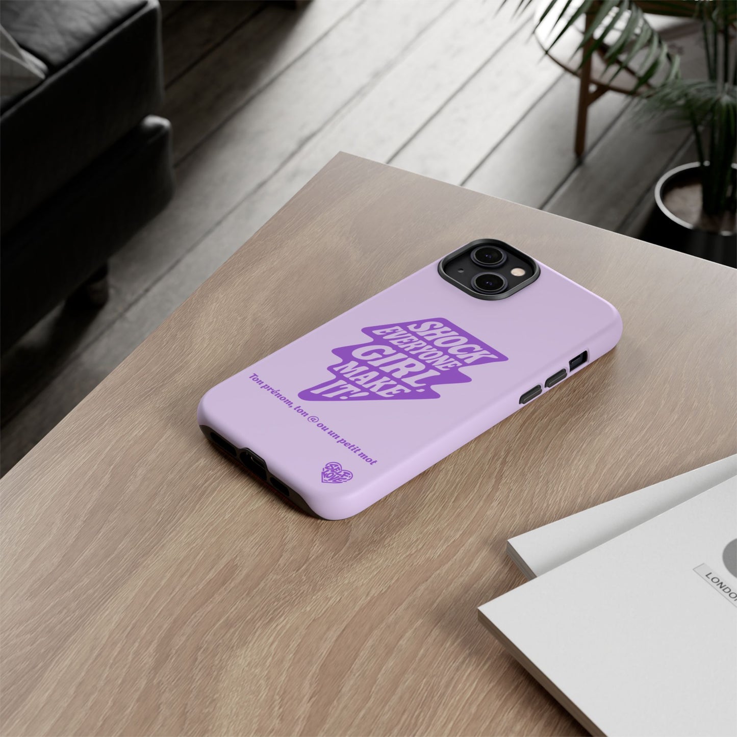 Shock Everyone - Coque iPhone (violet)