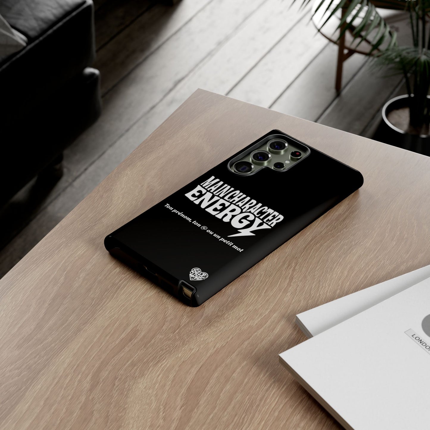 Main Character Energy - Coque Samsung (noir)