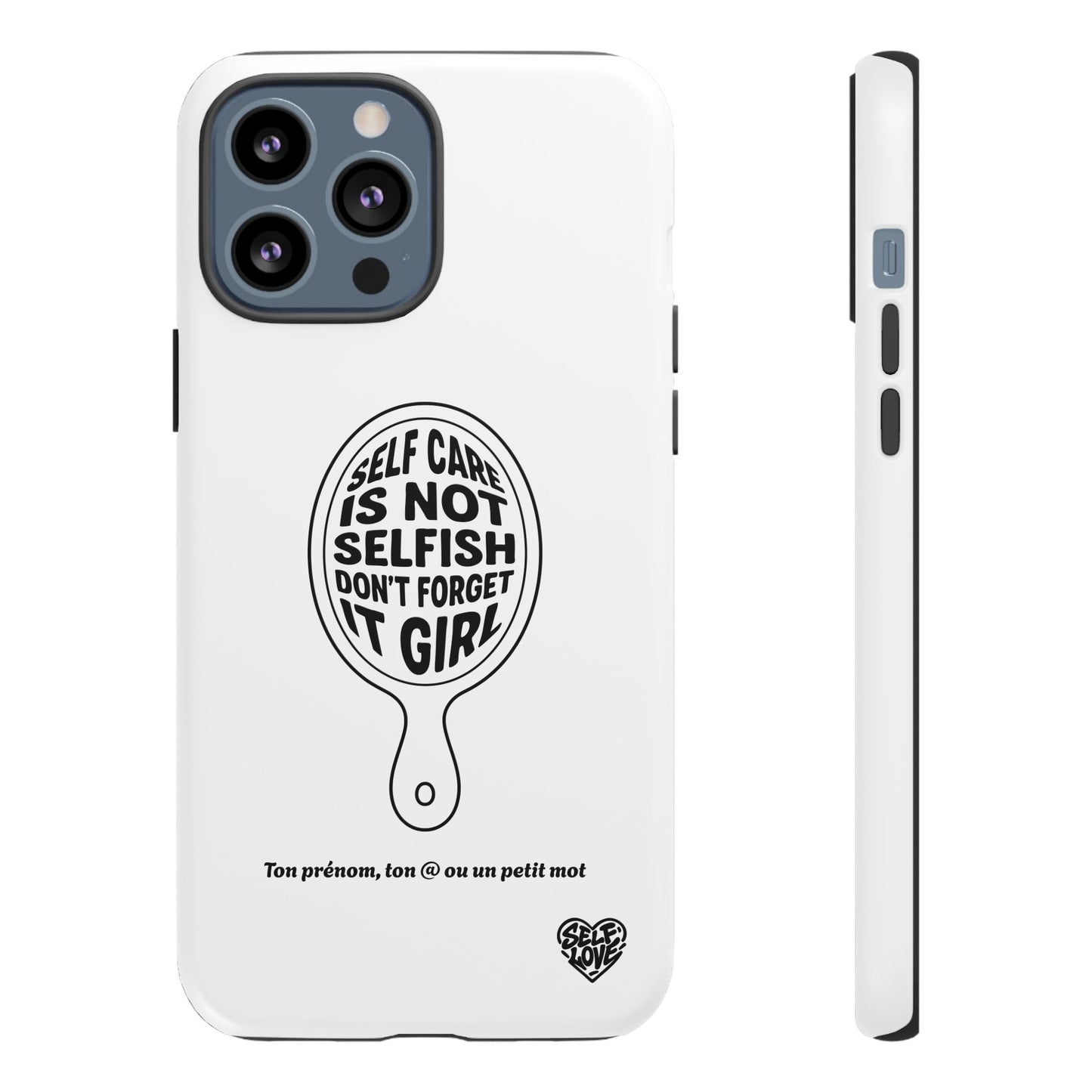 Self Care - Coque iPhone (blanc)