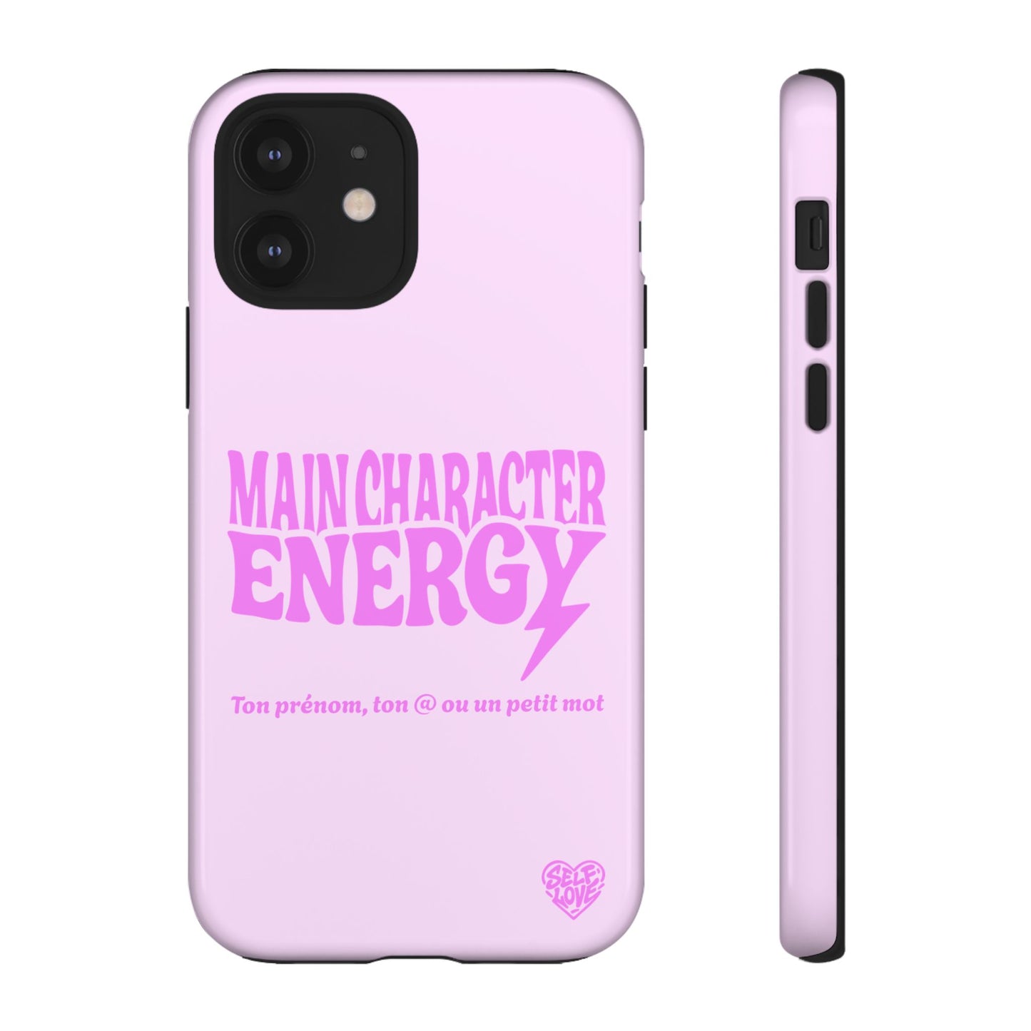 Main Character Energy - Coque iPhone (rose)