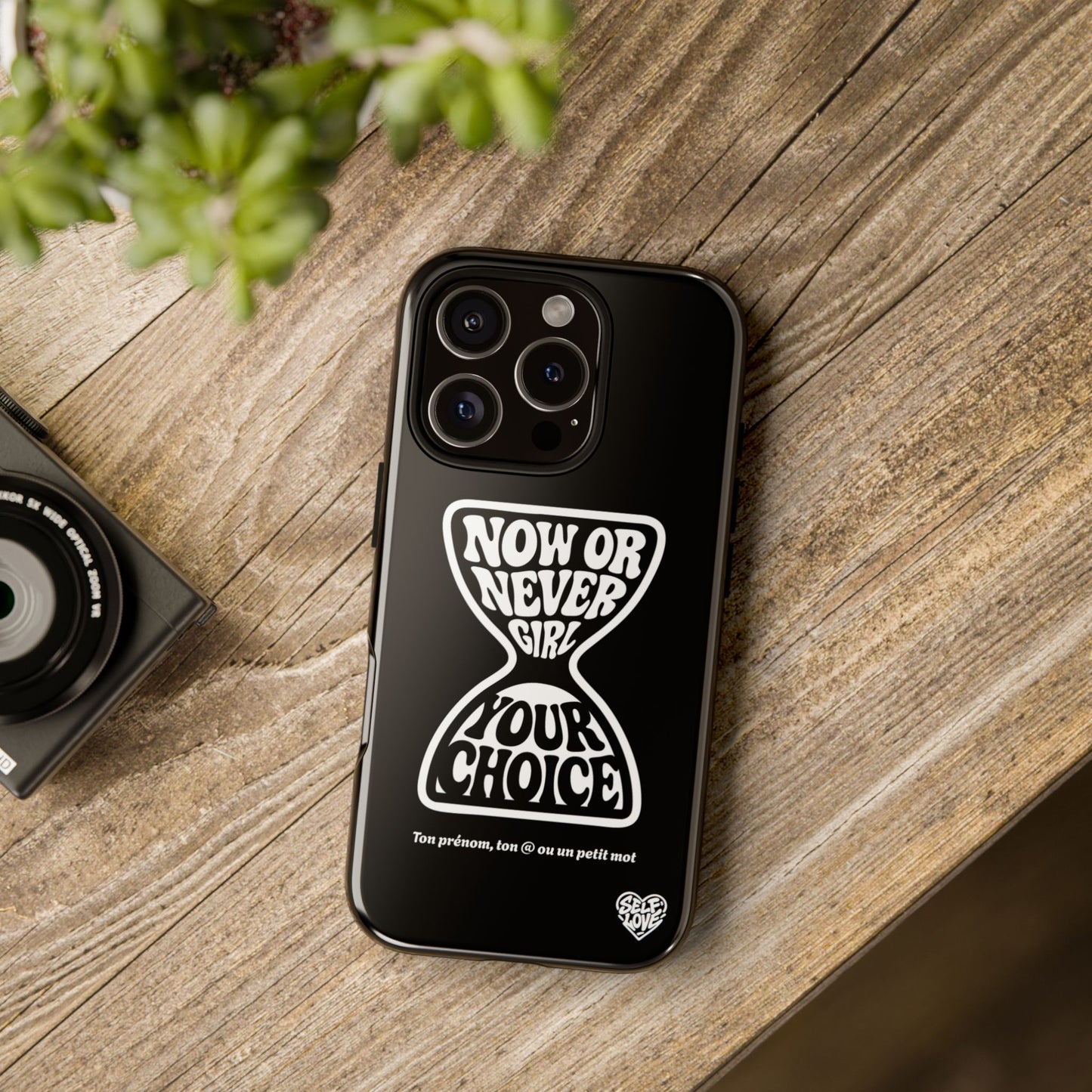 Now Or Never Girl - Coque iPhone (noir)