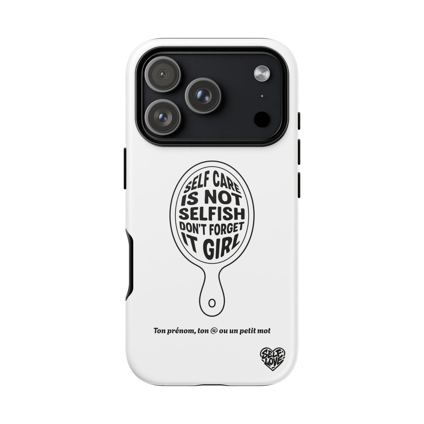 Self Care - Coque iPhone (blanc)