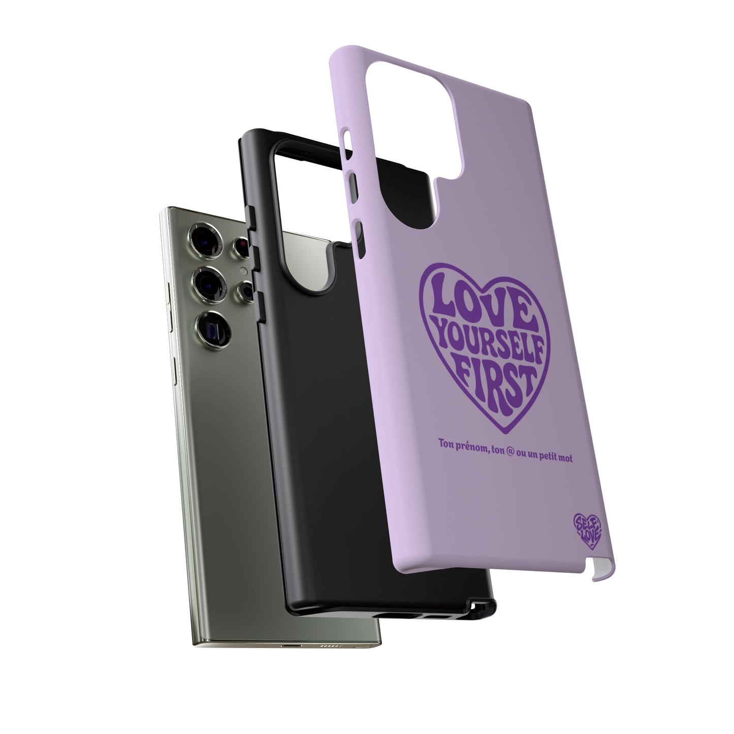 Love Yourself First - Coque Samsung (violet)
