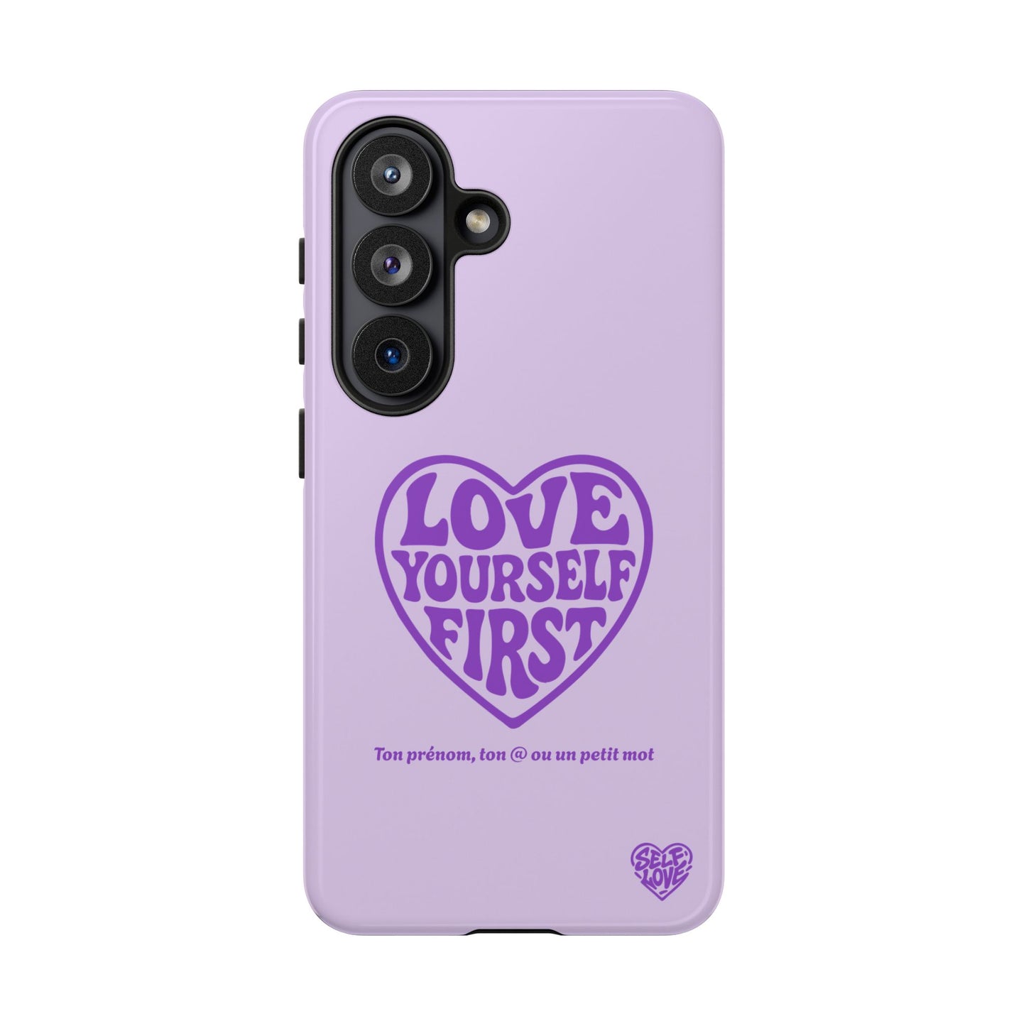 Love Yourself First - Coque Samsung (violet)