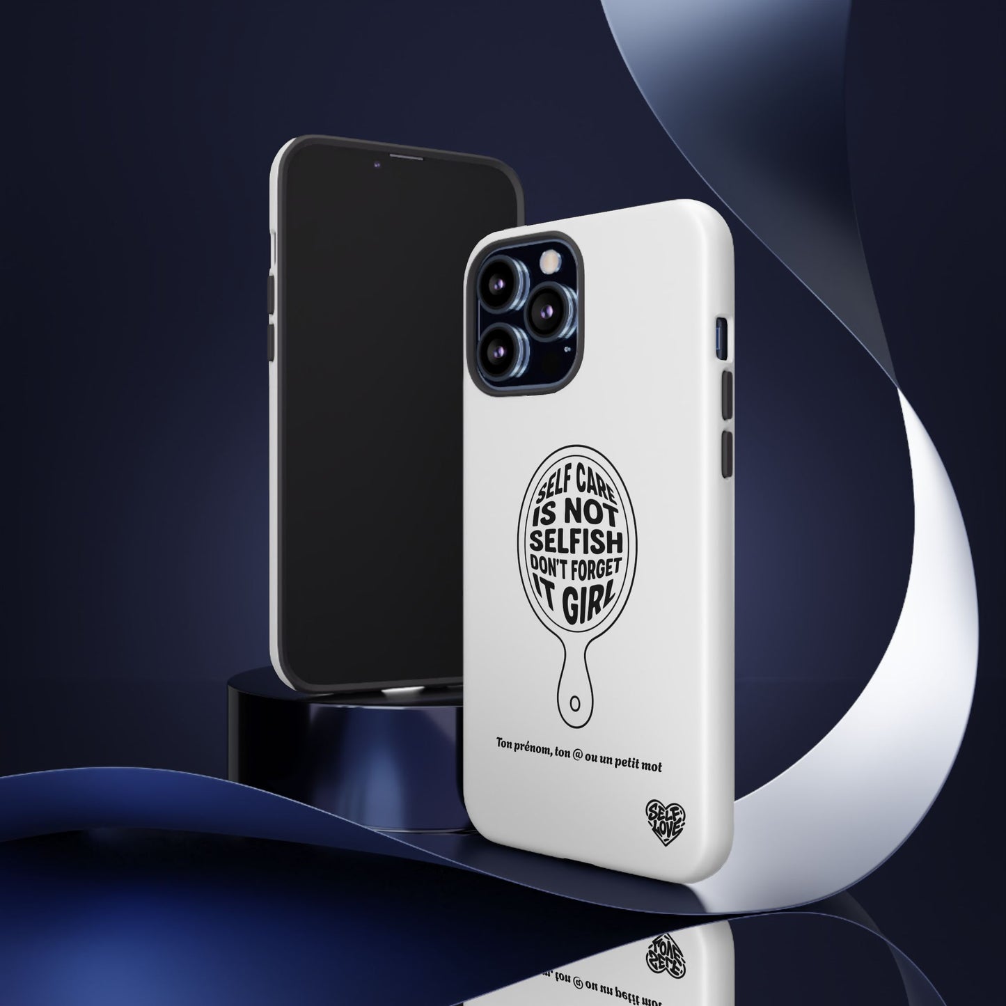 Self Care - Coque iPhone (blanc)