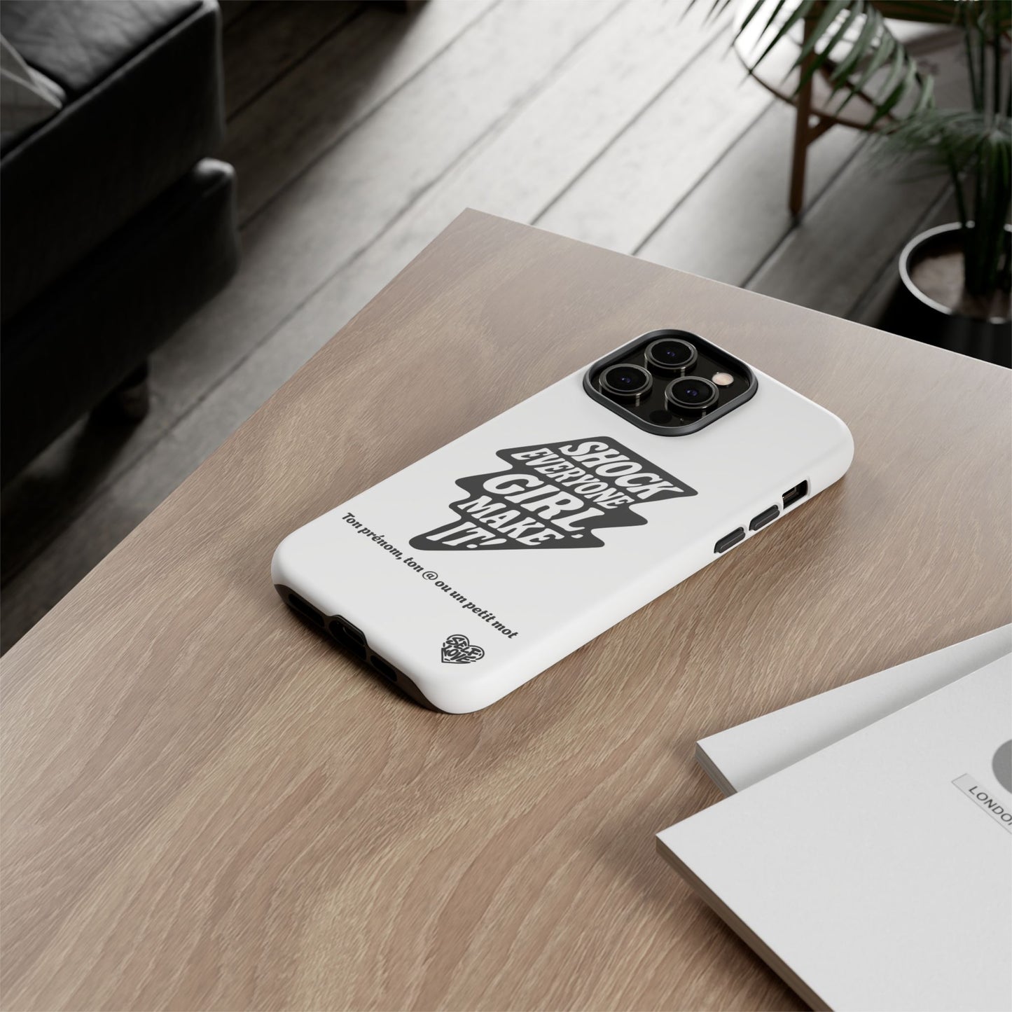 Shock Everyone - Coque iPhone (blanc)