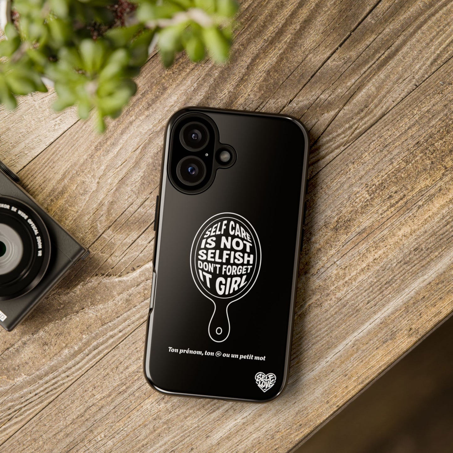 Self Care - Coque iPhone (noir)