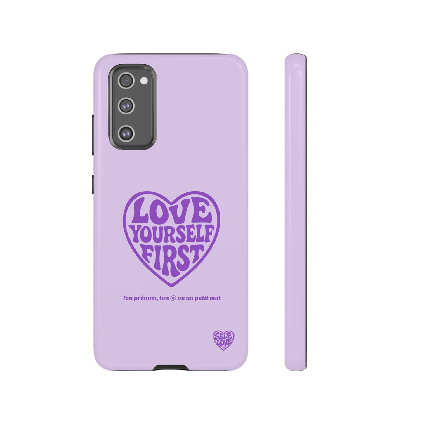 Love Yourself First - Coque Samsung (violet)
