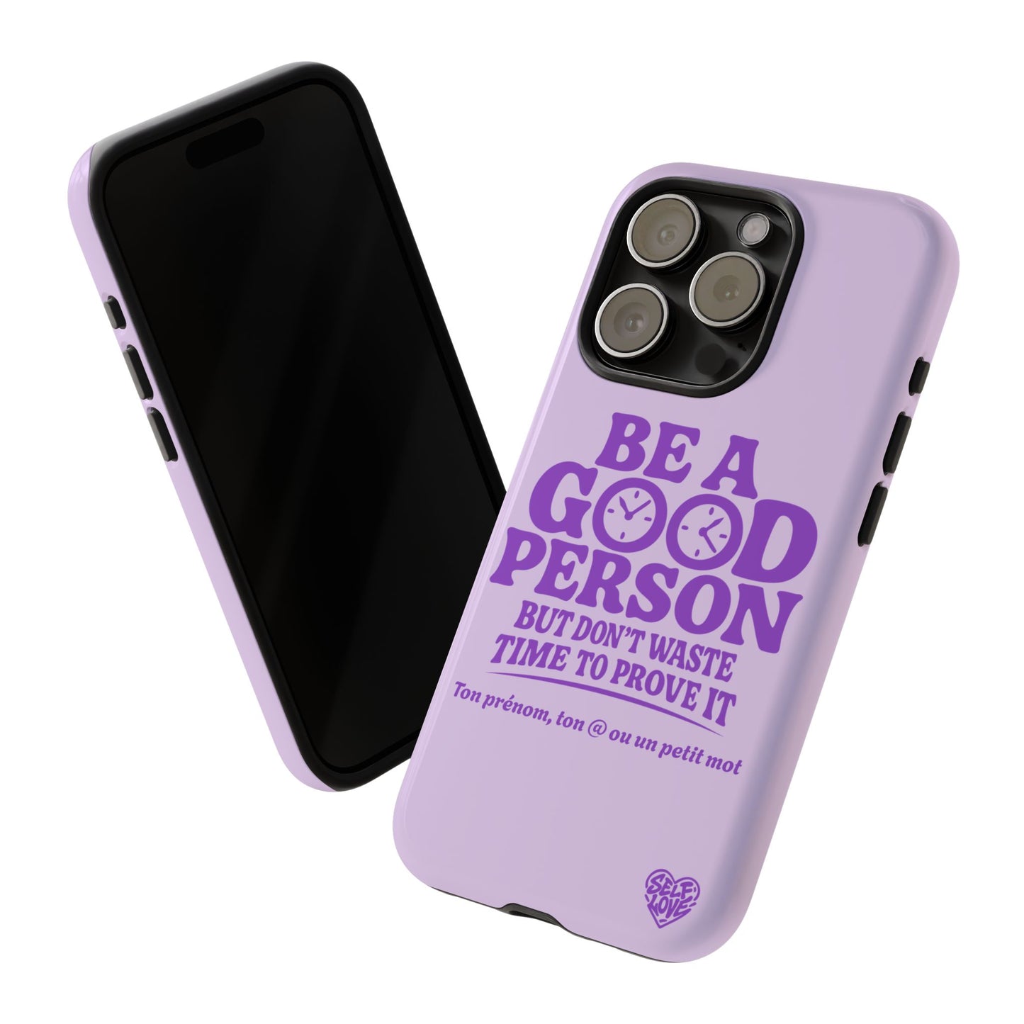 Be A Good Person - Coque iPhone (violet)