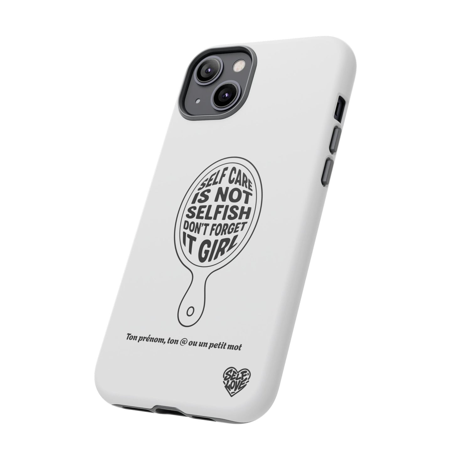Self Care - Coque iPhone (blanc)
