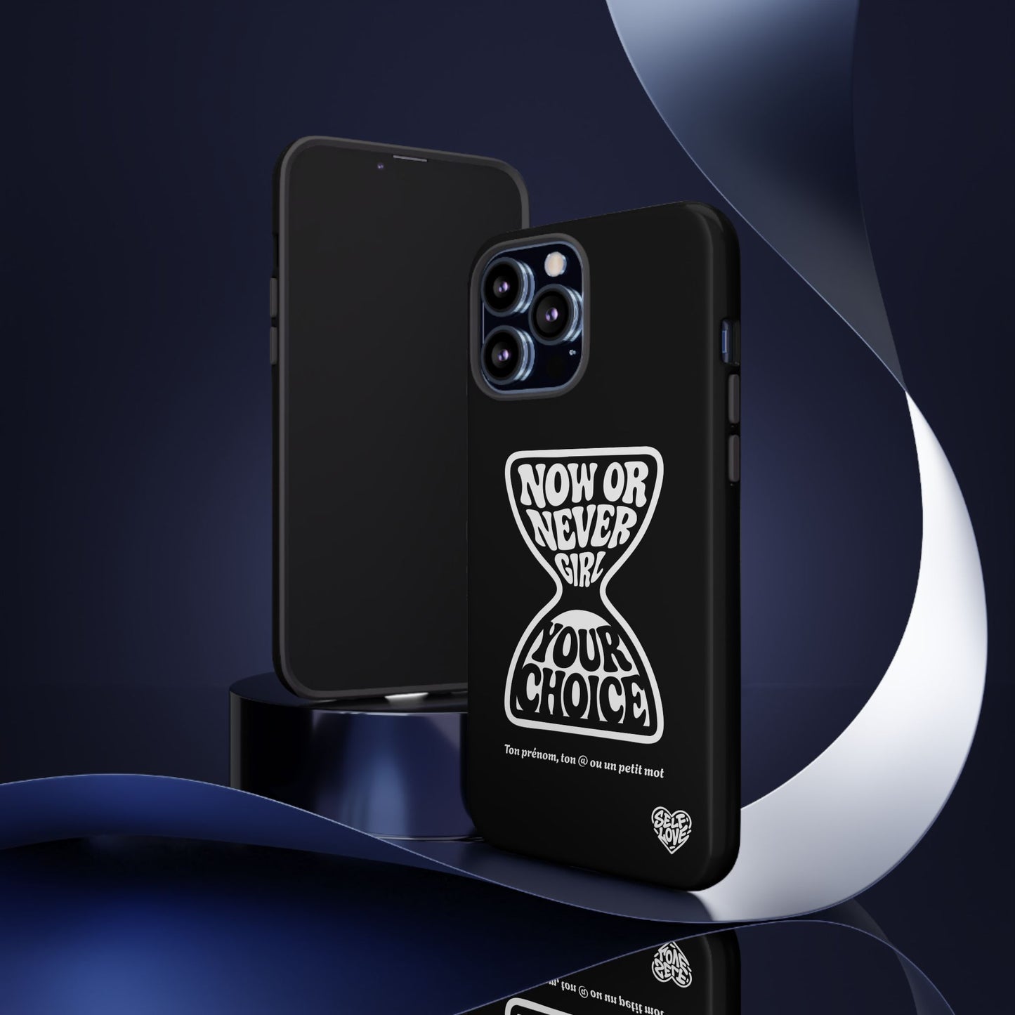 Now Or Never Girl - Coque iPhone (noir)