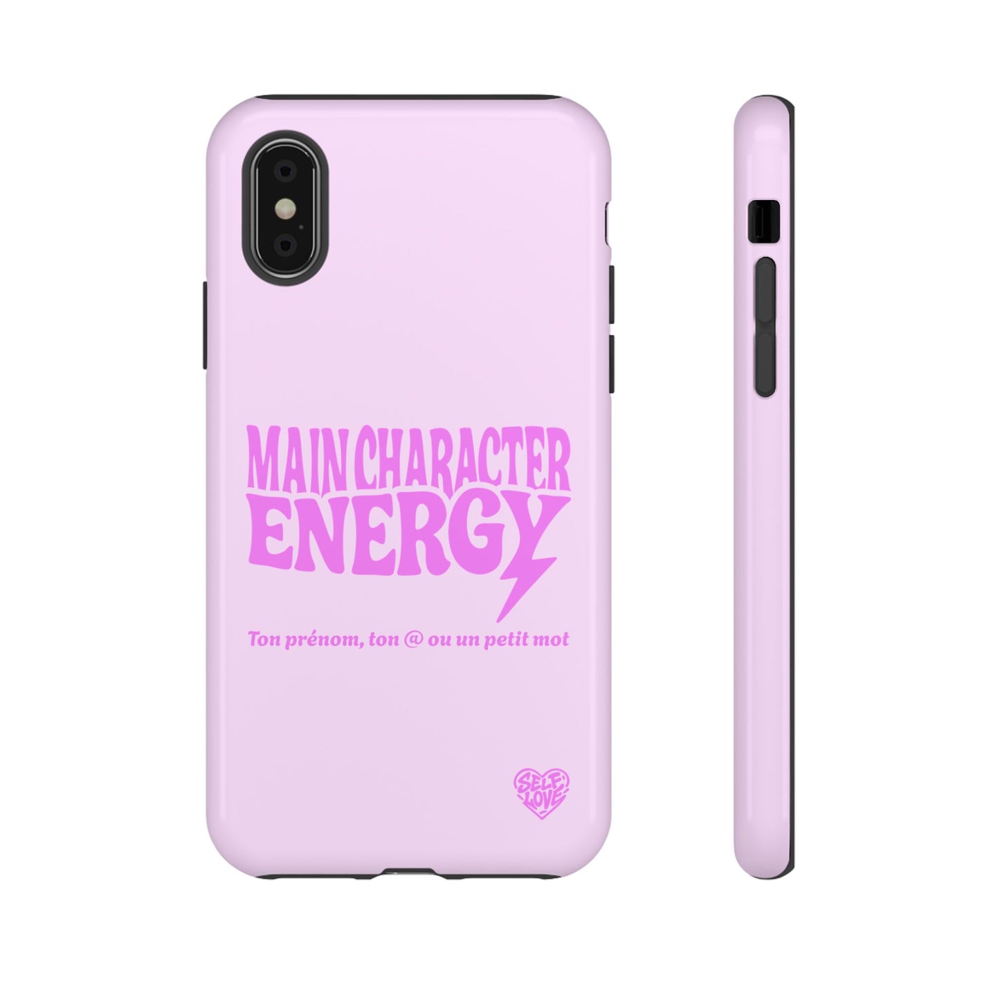 Main Character Energy - Coque iPhone (rose)